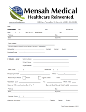 Patient Medical Chart Forms