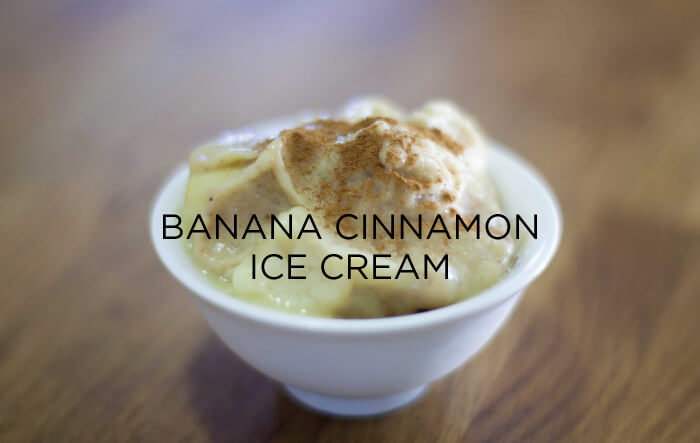 Advanced Nutrient Therapy Ice Cream Recipe: Banana Cinnamon